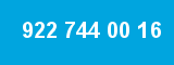922 744 00 16